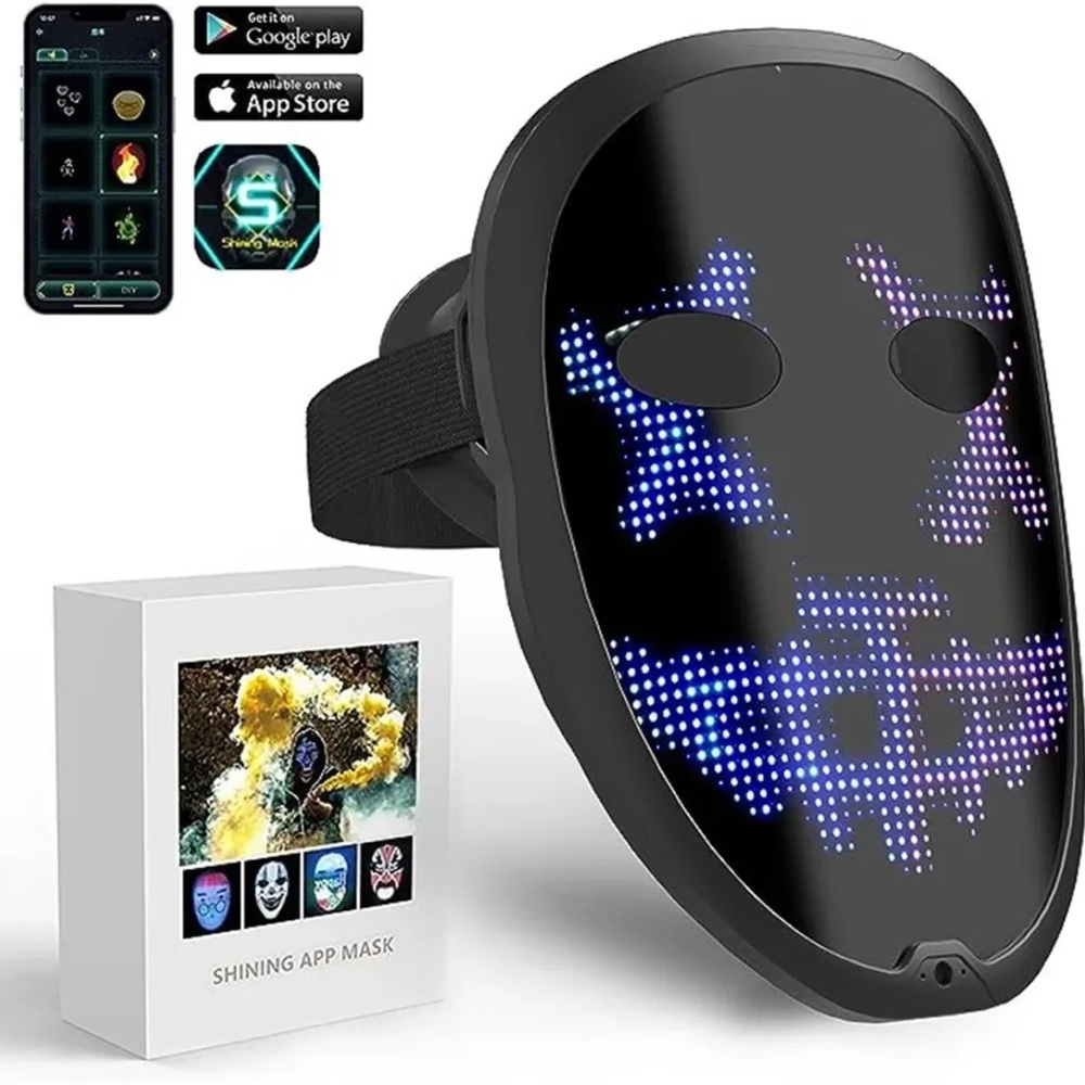 NEW in BOX Shining App Mask LED Face Mask